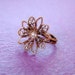 2pcs BRASS Adjustable Flower Ring Base - Nickel Free JE442-AB