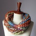 Infinity Scarf Orange Pink Blue Brown Turquoise - Chunky - Accessories - Long - MINI LOOP SCARF