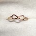 For Sandra Feltrer - Infinity Ring - 14k gold filled from Eco friendly source - Size 5, 6, 7, 8