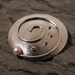 Vortex round spiral brooch sterling silver pink pearl jewelry by SARANTOS