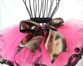 Chocolate Raspberry Tutu with Chocolate Bon Bon Pom Poms Il_170x135