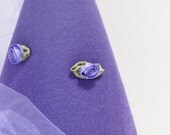 Royal Purple Felt Princess Hat with Purple Satin Flowers and Trim Il_170x135