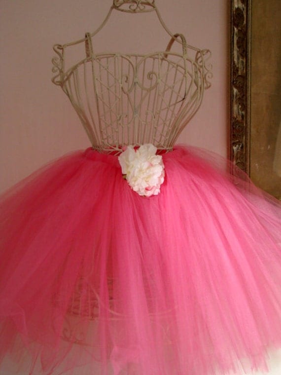 Raspberry Pink Ballet Length Tutu for Dress up COSTUME or BALLET or Photo Session Il_570xn
