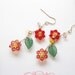 hanako. sparkle flower earring dangles