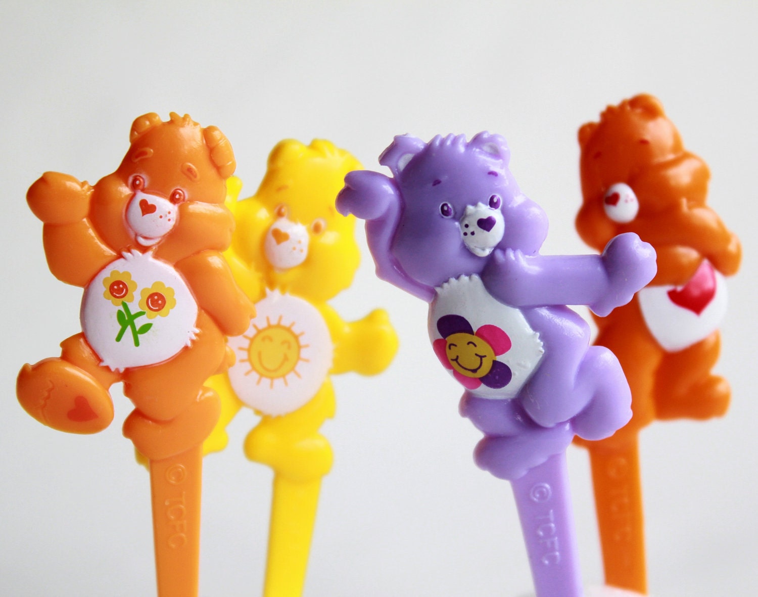 Miniature Care Bears Cake Toppers