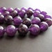 Grapes...Amethyst Hand Knotted Necklace Gift Under 50