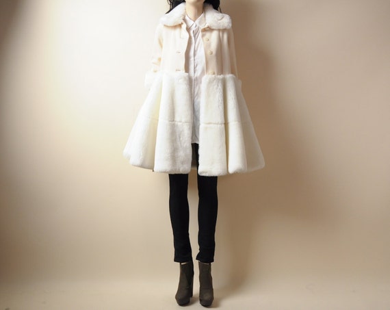 White Fur Skirt 116