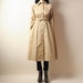 beige canvas princess trench coat s/m