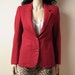 SALE. burgundy petite fit blazer jacket s