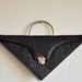 triangle purse / geometric pocketbook / clutch / print /