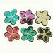 Sequin Two Tone Plumeria Motif - 3 Piece (SEQAPP-07) 6 Colors
