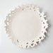 Medium White Cutaway Plate