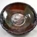 Primitive Looking Ceramic Bowl with Textured Rim, Hand Built Pottery