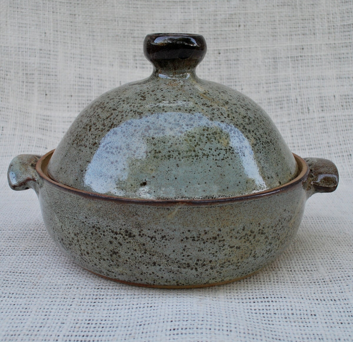 Vegetable or Rice Steamer/Wheel Thrown Stoneware Pottery