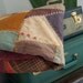 Antique Quilt Top Crazy quilting - Hand stitching - very old