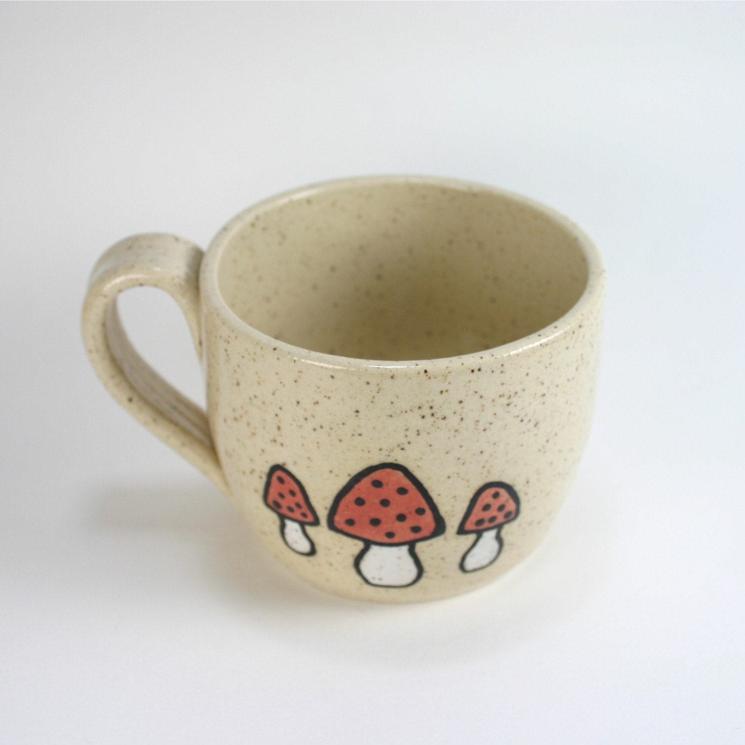 Stoneware Mushroom Mug 10 Ounces By Gypsypottery On Etsy