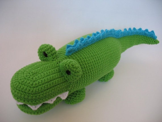 Crocheted Alligator PDF Pattern