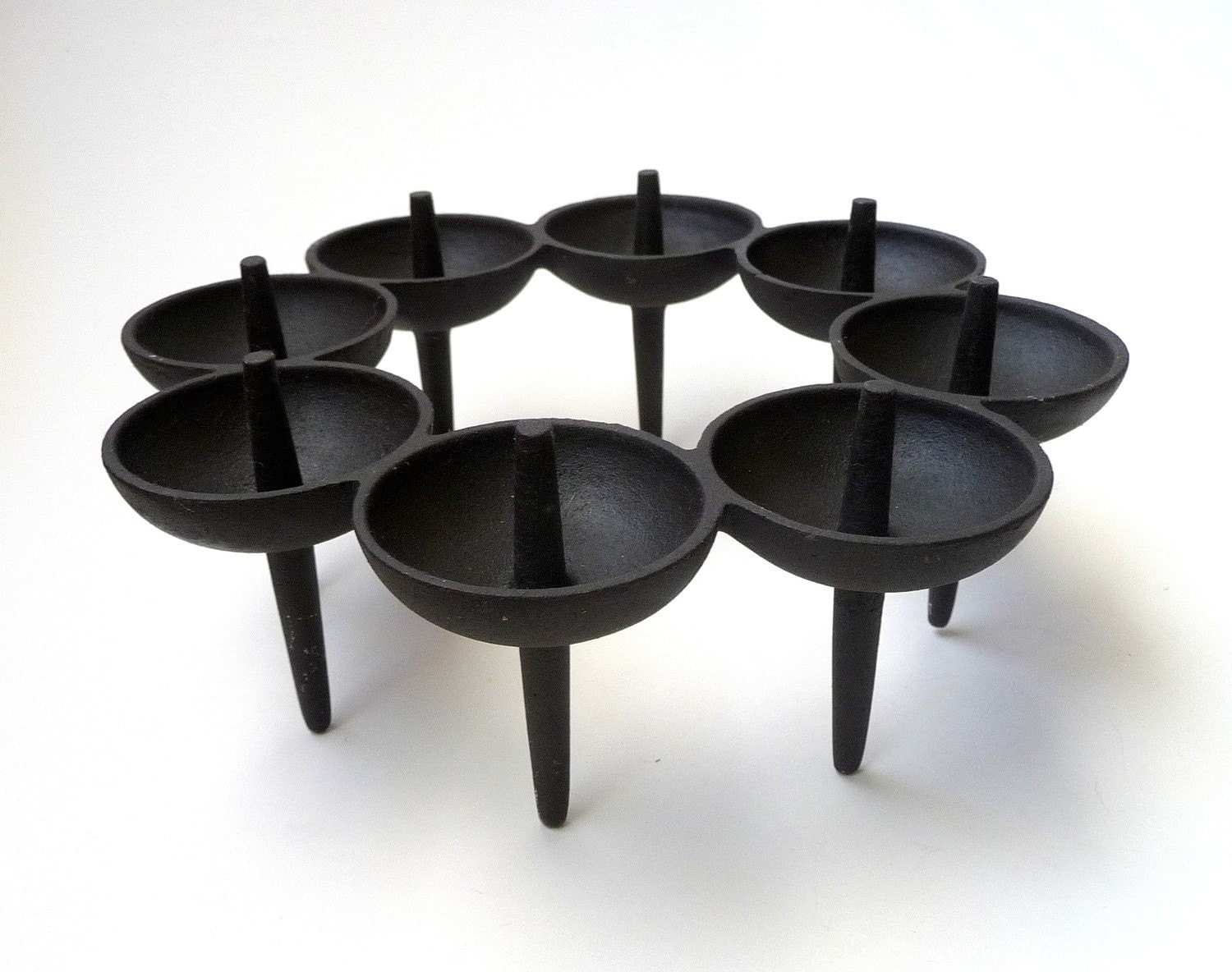 Dansk Danish Modern Cast Iron Candle Holder