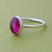 Oval Red Ruby Ring • Size 2 to 15 • Sterling Silver Gemstone