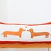 dachshund love pillow