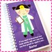 I WANT to be a DOCTOR Original Recycled Notebook / Upcycled Journal - Spiral Bound and Eco Friendly