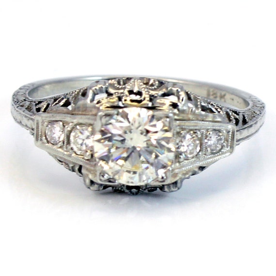 deco engagement rings filigree 18k antique deco filigree engagement ring jewelry deco engagement rings filigree 18k antique deco filigree engagement ring jewelry