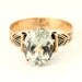Antique Rose Gold Green Amethyst Victorian 19th Century Ring