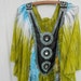 XL tribal caftan shirt neon