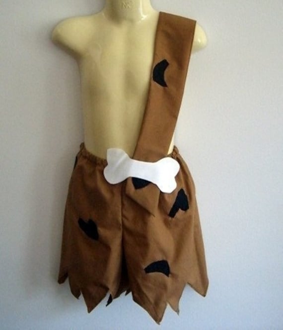 Bam Bam costume - boy - shorts with strap - Halloween