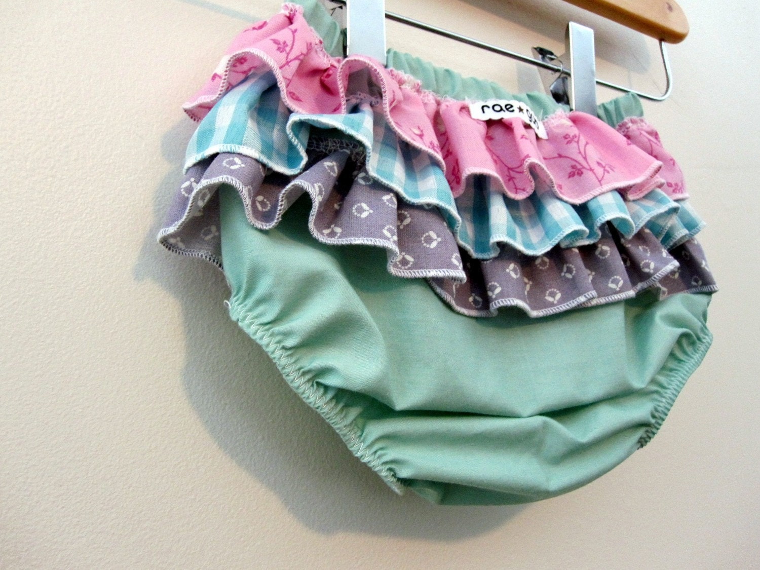 Mermaid Princess Wrap around ruffle diaper covers