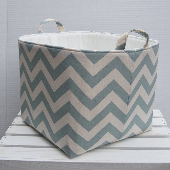Items similar to Fabric Organizer Bin Toy Storage Container Basket