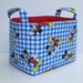 Fabric Storage Bin Basket Container - Made with Mickey Mouse Fabric