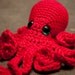 red octopus friend -- soft cotton plush toy