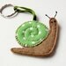 Snail Keyring - Hand Sewn, Wool Felt, Gift