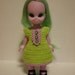 Emerald The Enchanting Witch Crochet Dress - Green and Purple