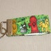 Mini Key Fob - Doggy World green