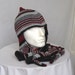Ecofriendly Hat Scarf Ear Flap Soft Fleece Lined Free Size (642)