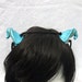 Water Dragon Horns, Aqua Horns with Gold Detail, Twisted Dragon Horns, Water Nymph Horns, Demon Horns, Satyr Horns, Cosplay Horns