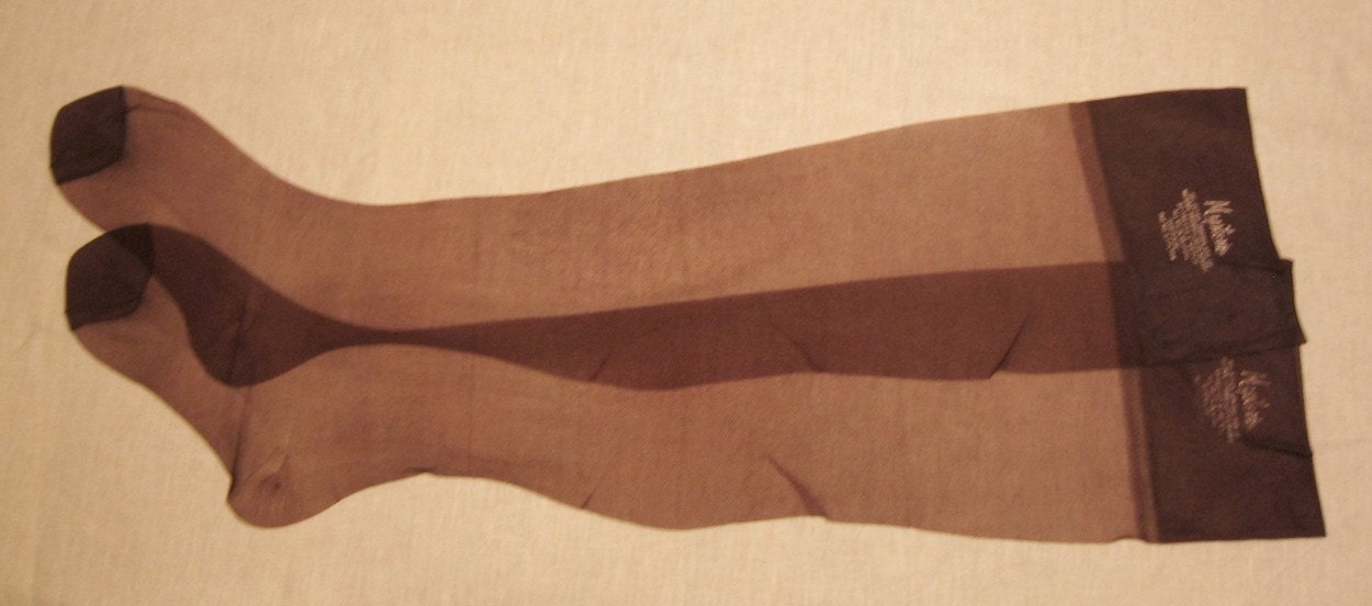 1960s seamless nylon stockings RHT by NewVintageLady on Etsy