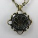 Antique Victorian Perfume Button Necklace (Victorian Fan)