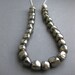 Pyrite PEBBLE strand chain necklace