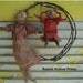 Primitive Momma and Me Raggedy Barb Wire Wreath Set