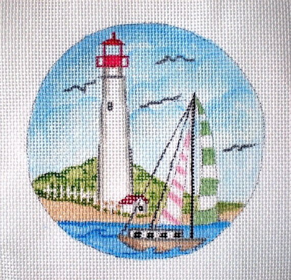 Handpainted Needlepoint Canvas Cape May Needlepoint Canvas