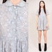 60s Dove Peter Pan Babydoll Mini Dress