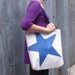 Recycled Sail Tote Bag - Blue Star