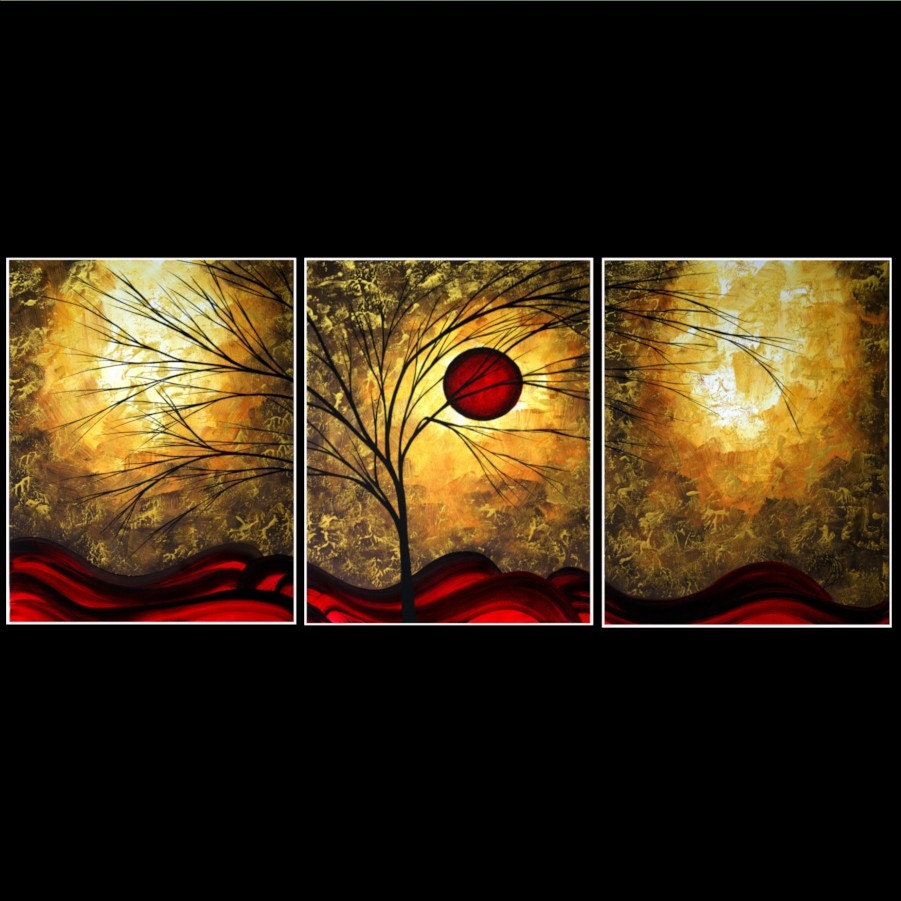 Buy Abstract Online Art Prints by MADART on Etsy Set of