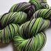 Handpainted Superwash Merino and Nylon 2ply Sock/Fingering -- Frankenstein (Striping)