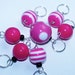 Hand Made Stitch Markers -- Pink Bubblegum