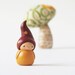 Gnome and Mushroom Miniatures- woodland clay art sculptures for home decor by humbleBea