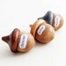 Personalized Wooden Acorns- custom text- rustic bowl fillers, table centerpiece, wedding keepsake, or party decoration- set of six